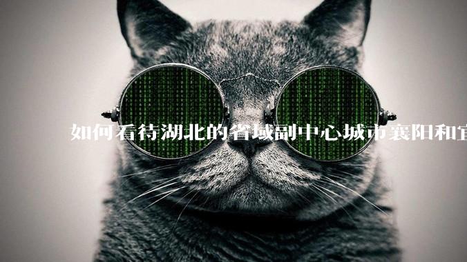 如何看待湖北的省域副中心城市襄阳和宜昌？